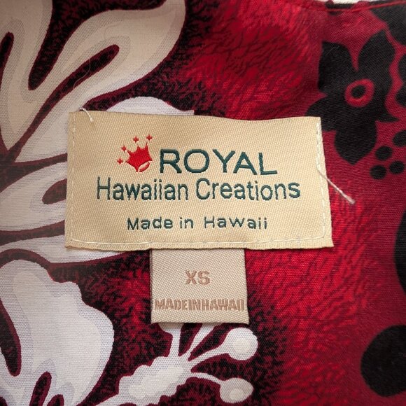 Royal Hawaiian Creations red, black, and white sleeveless dress EUC XS - Picture 7 of 9